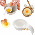WsjiaboFux White Egg Yolk Separator Plastic Strainer for Baking 1 Count