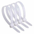 AUHKO 8in Heavy Duty Nylon Zip Cable Ties White 121lbs Tensile Strength