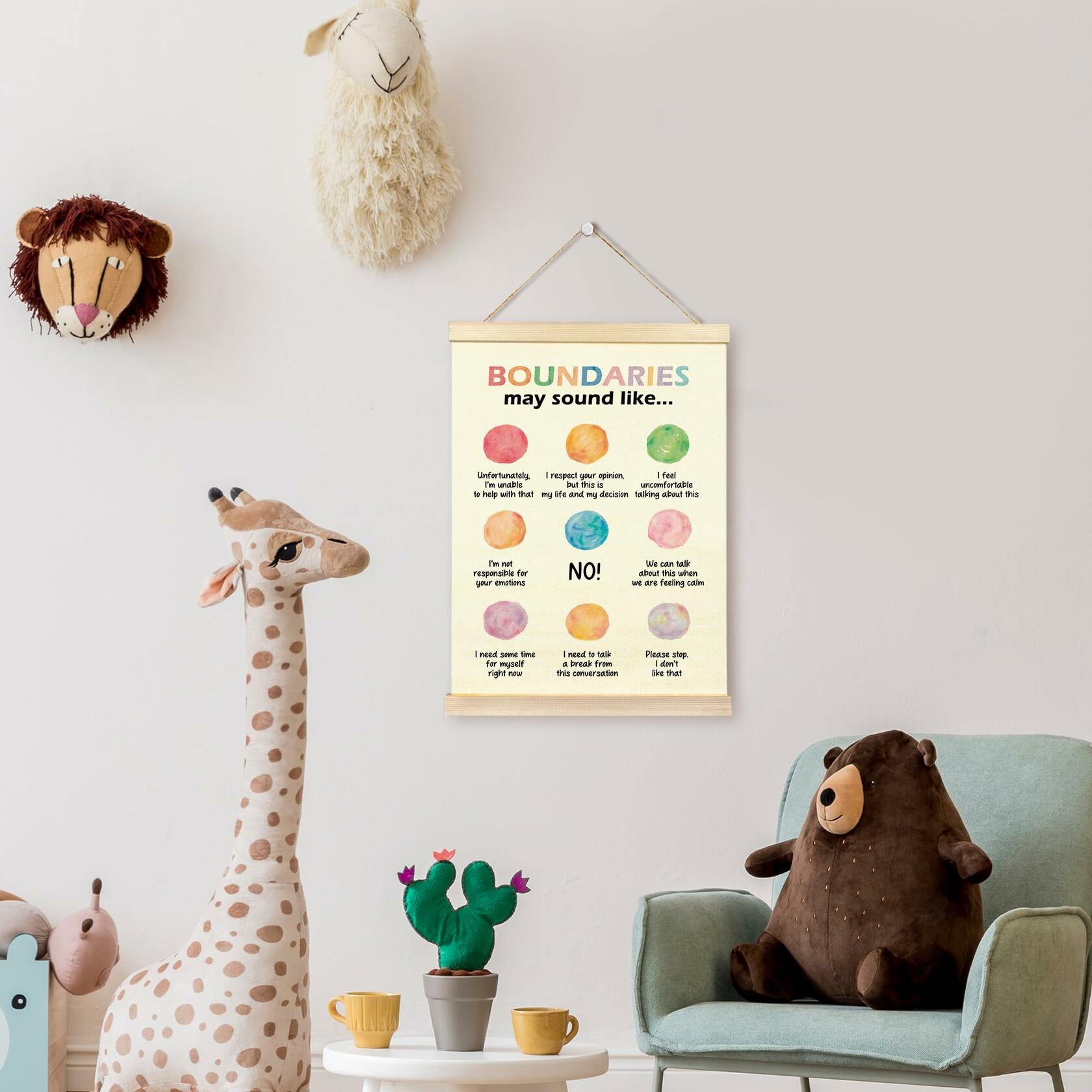 TAEDIN Mental Health Wall Art Poster Hanger Frame School Psychologist