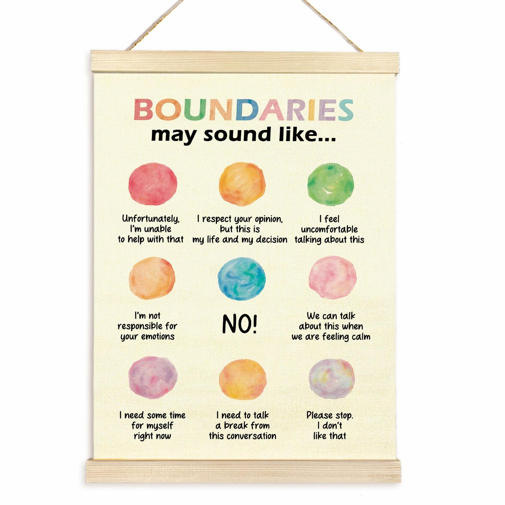 TAEDIN Mental Health Wall Art Poster Hanger Frame School Psychologist