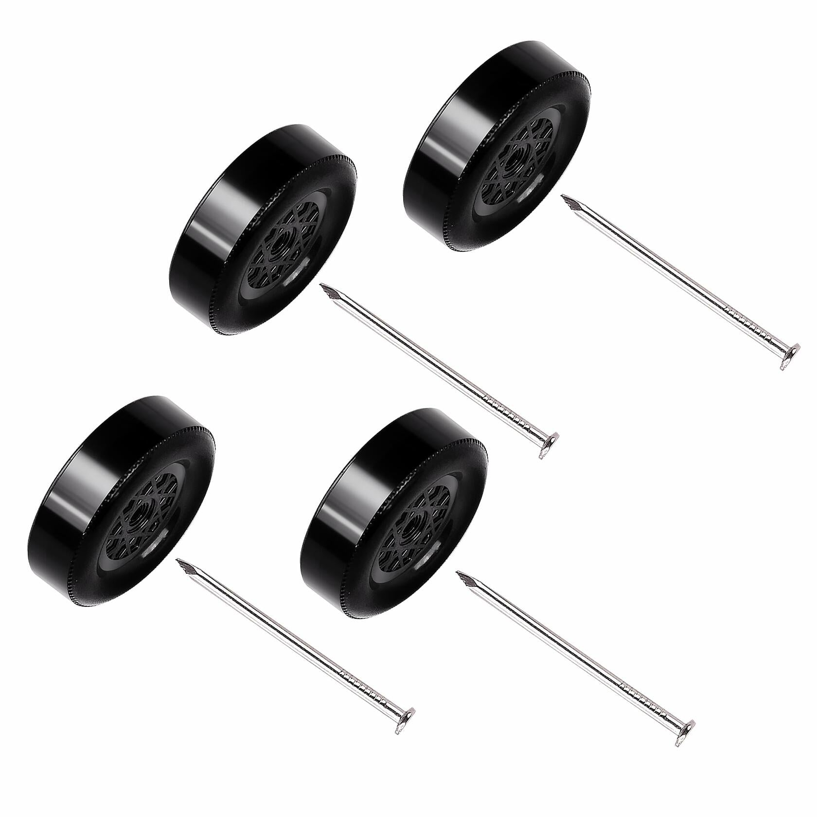 SeDeplacer Polished Axles & Prepped Wheels Kit 4Pcs Axles 4Pcs Wheels