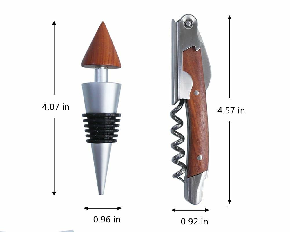 Lutong Professional Wine Opener Corkscrew w/Foil Cutter & Cap Remover Brown