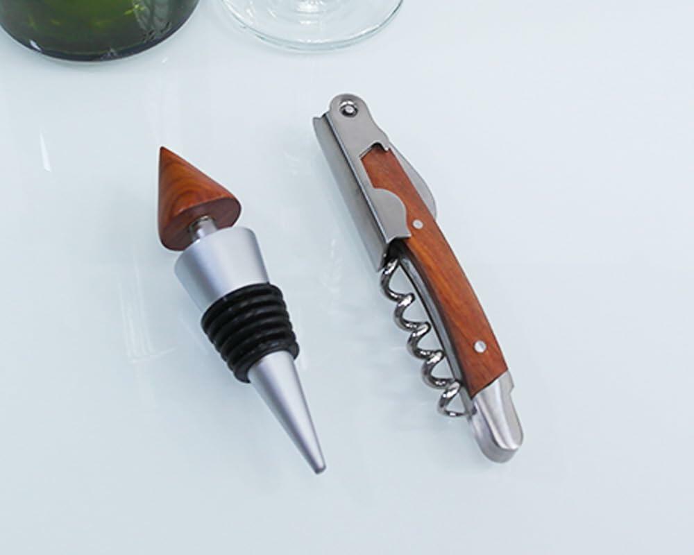 Lutong Professional Wine Opener Corkscrew w/Foil Cutter & Cap Remover Brown