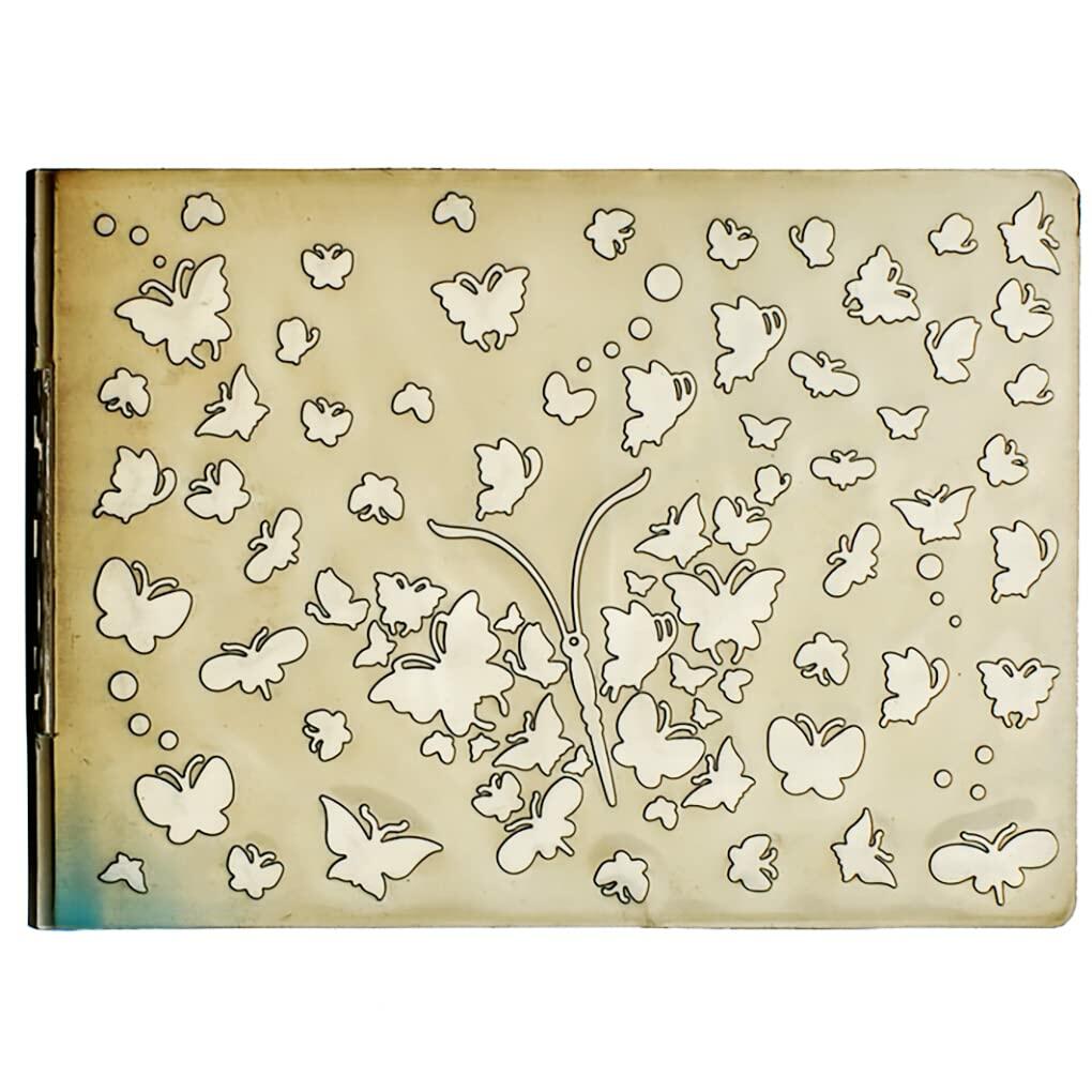 DDOUJOY Plastic Embossing Folders Flowers Leaves Butterfly 4pcs for Crafts