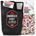 Smoker Chef Ultimate Meat Resting Bag 21" Black BBQ Blanket + 24 Butcher Sheets