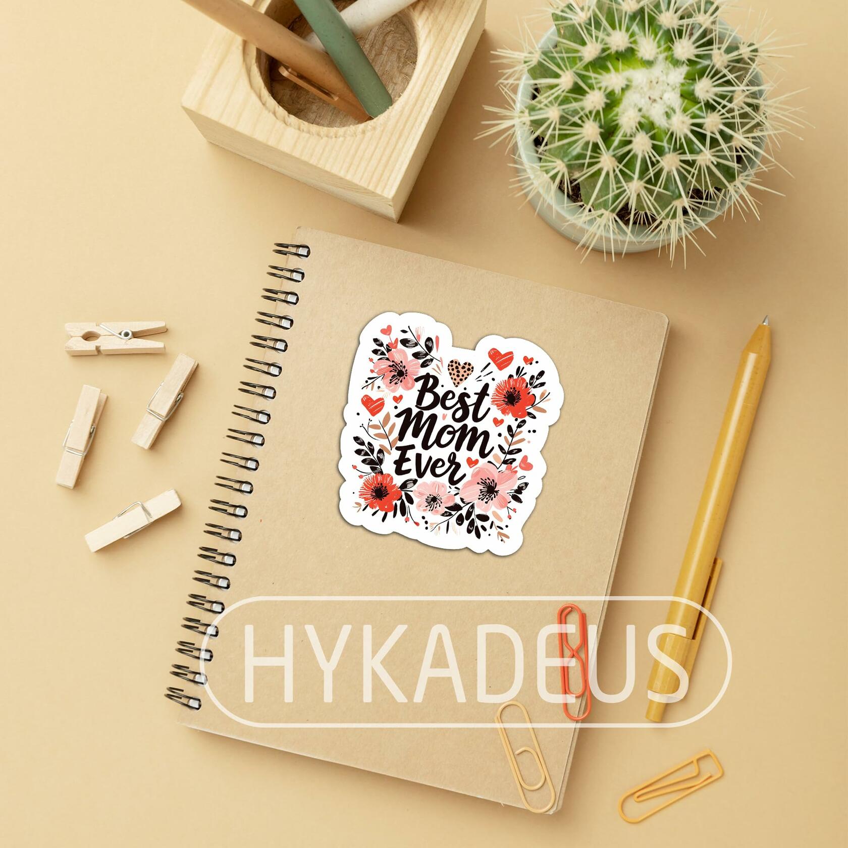 HYKADEUS in My Pregnant Era New Mom Waterproof Vinyl Stickers 3x2.5in 3Pcs