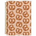 SNNDER Coquette Pink Bow Hardcover Spiral Notebook 5.5x8.3 Inch Pink Journal