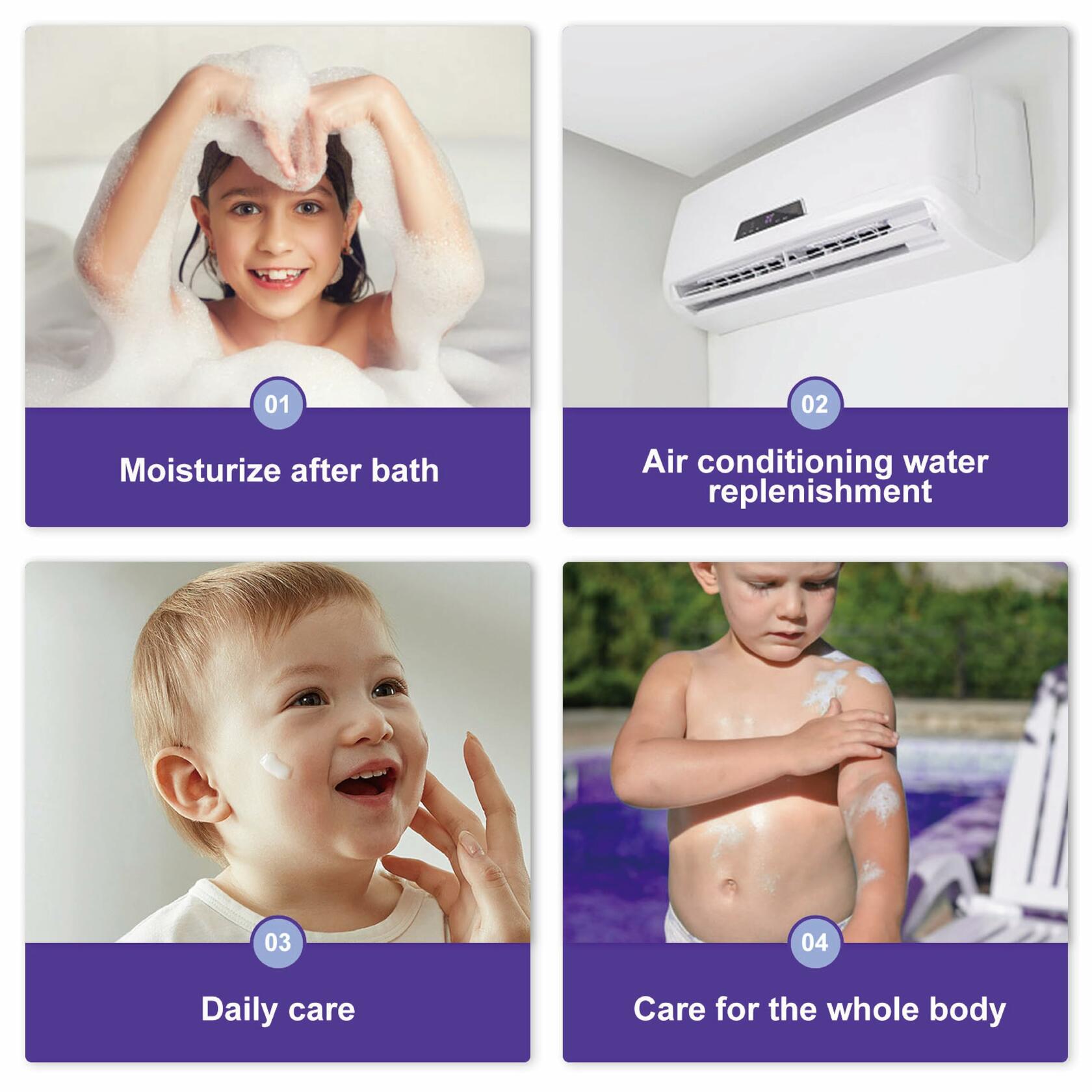 Kricri Children Face Moisturizer Plant Based for Dry Sensitive Skin