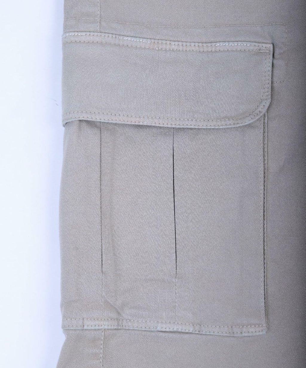 CHARBONNIER Men's Cargo Shorts Performance Series 100% Cotton LT Grey Size 38