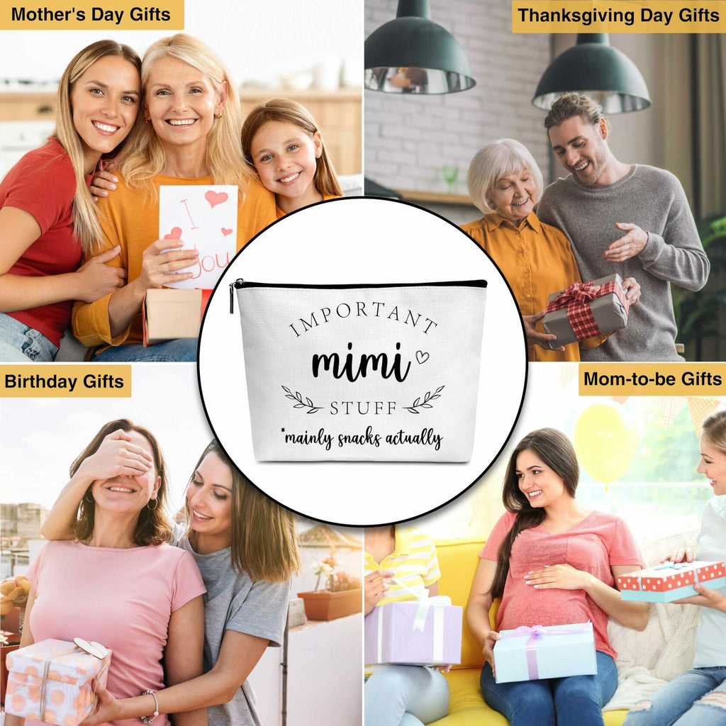 Gifts for Mimi Makeup Cosmetic Bag for Women Best Mimi Ever Grandma Gift C07