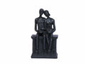 PUHOZN Iron Couple Statue - Cast Iron Couple Sculpture Wedding Modern Abstract