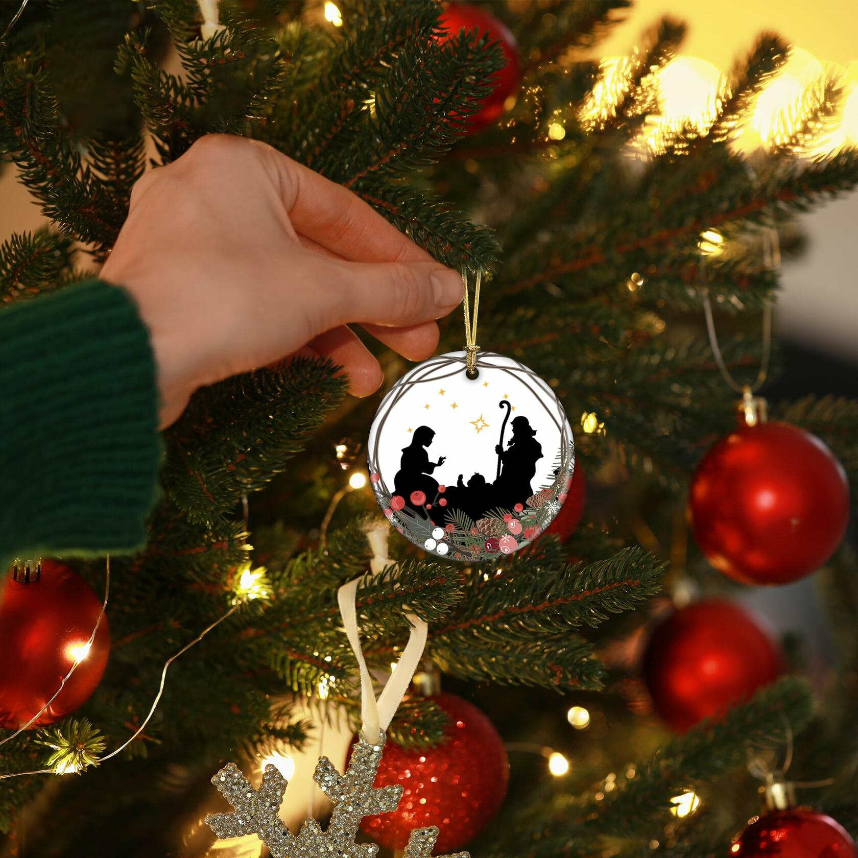 First Day of School Christmas Ornaments - Baby's 2024 Christmas Tree Decoration