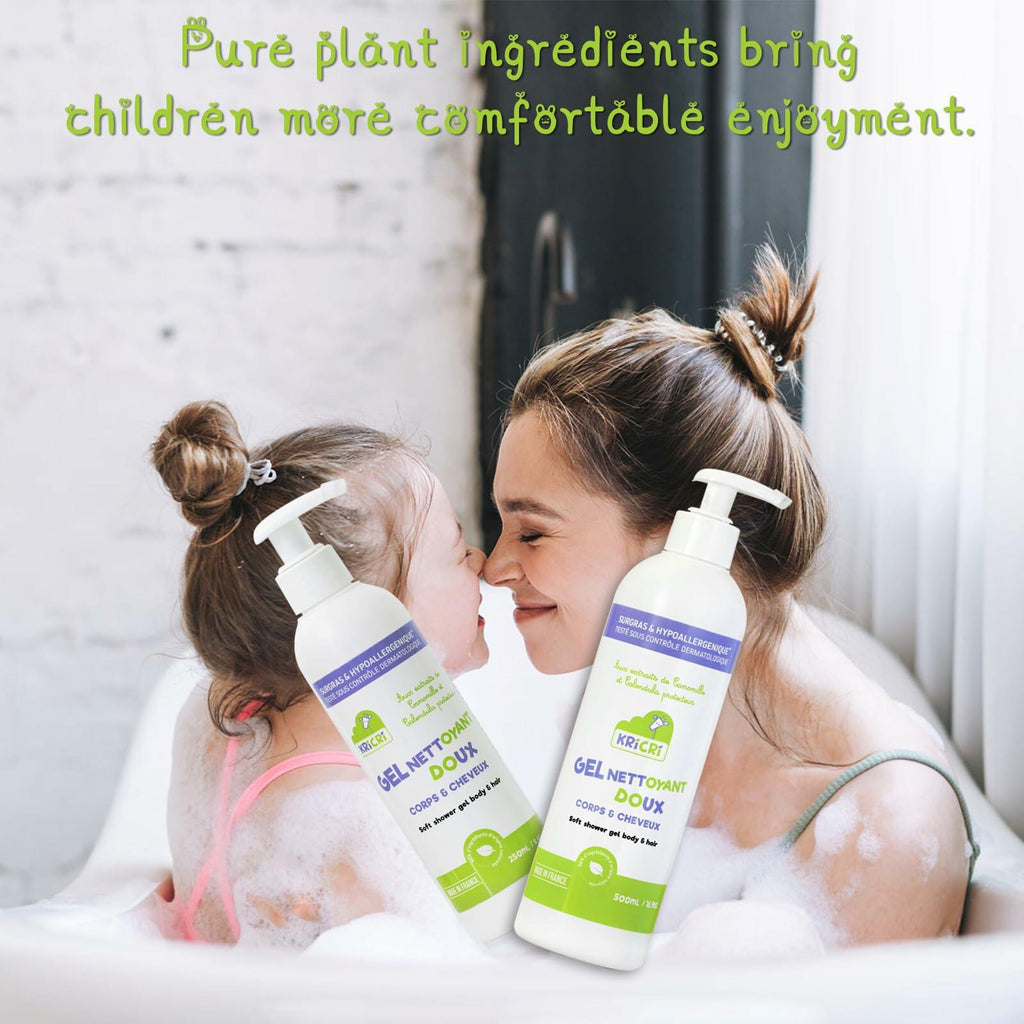 Kricri 2-in-1 Kids Body Wash & Shampoo Hypoallergenic 16.9oz
