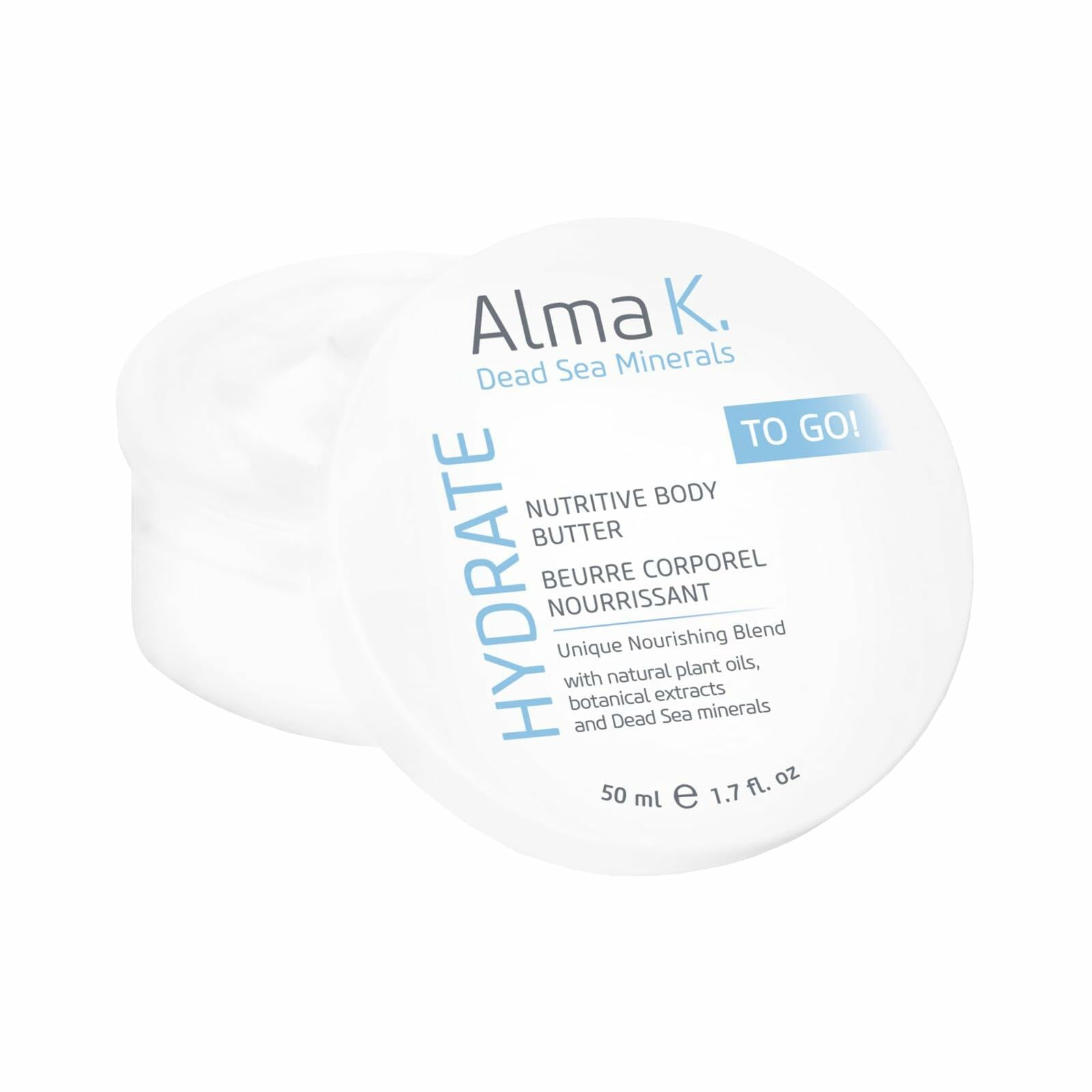 ALMA K Nutritive Body Butter Mini Shea Cream Dead Sea Minerals 1.7oz
