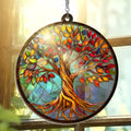 AVERXO Tree of Life Viking Suncatcher Window Hanging Decor 6in Open Box