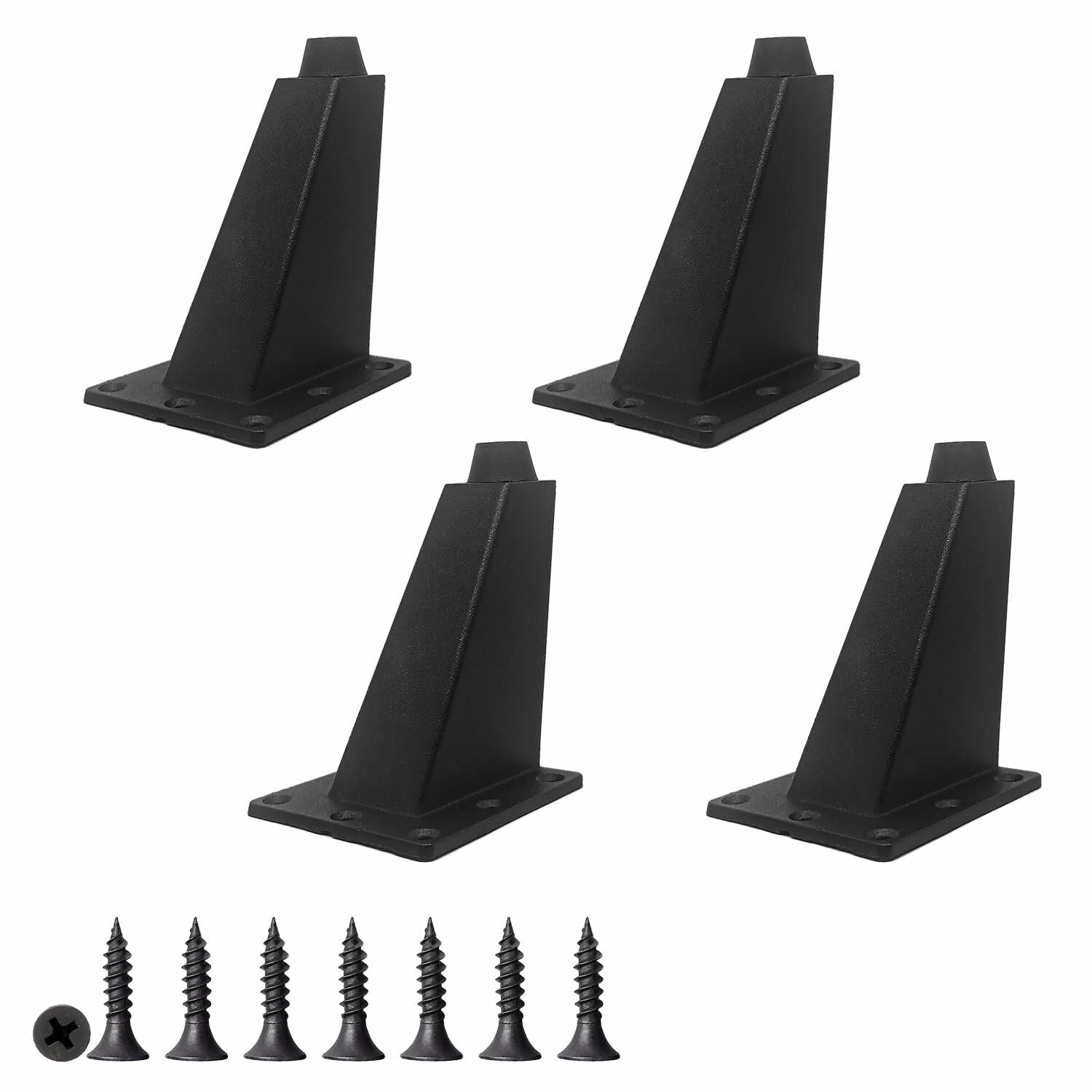 4pcs 4in Metal Furniture Legs Replacement for Sofa Cabinet Table Chair