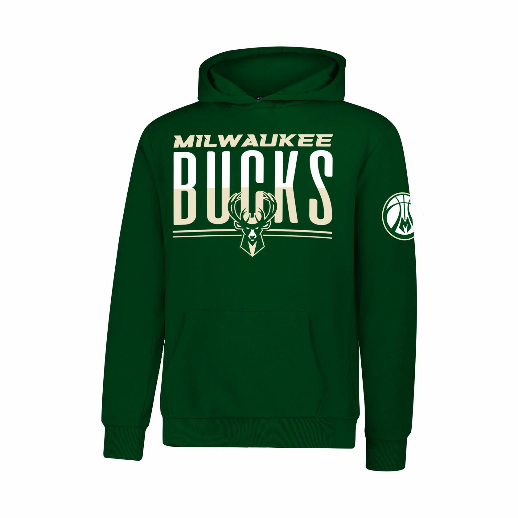 Ultra Game Boys MVP Pullover Hoodie Milwaukee Bucks Team Color Green 14-16
