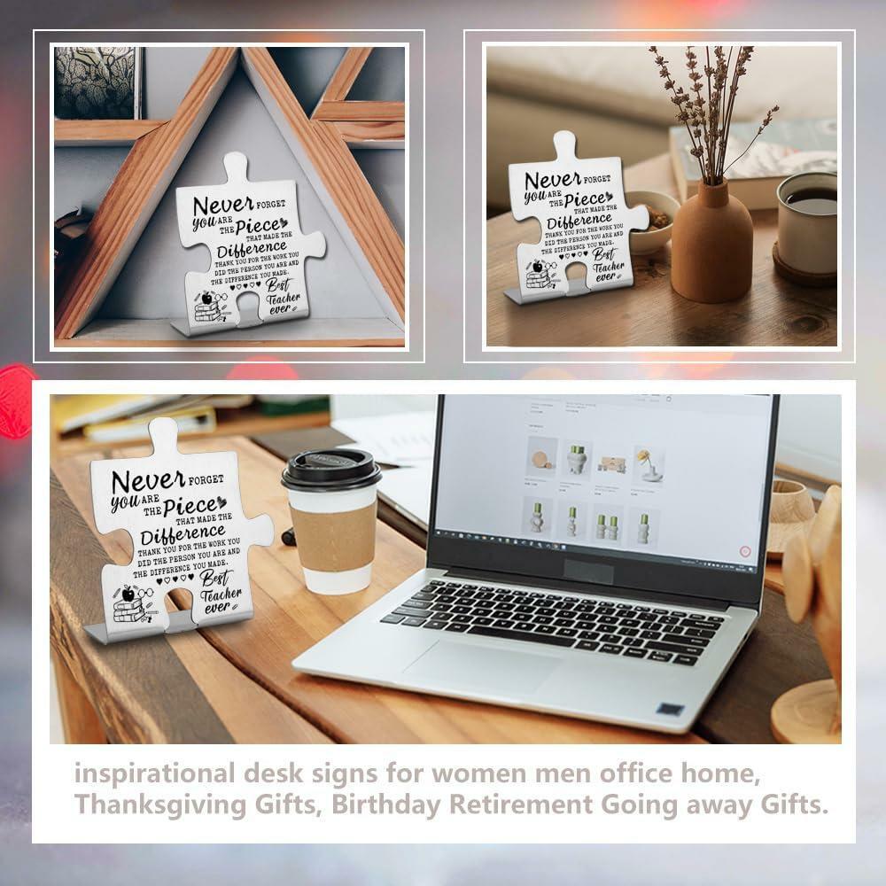 FOKCBOCM Preschool Teacher Appreciation Gift Plaque Silver DX154