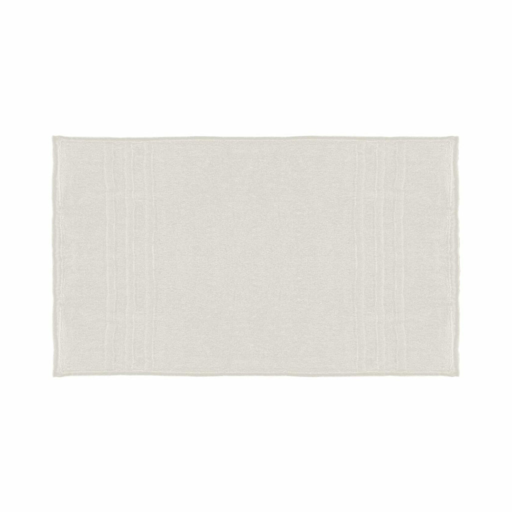 Mosobam Luxury Turkish Bath Mat 20x34 White 1000 GSM Bamboo Viscose Cotton