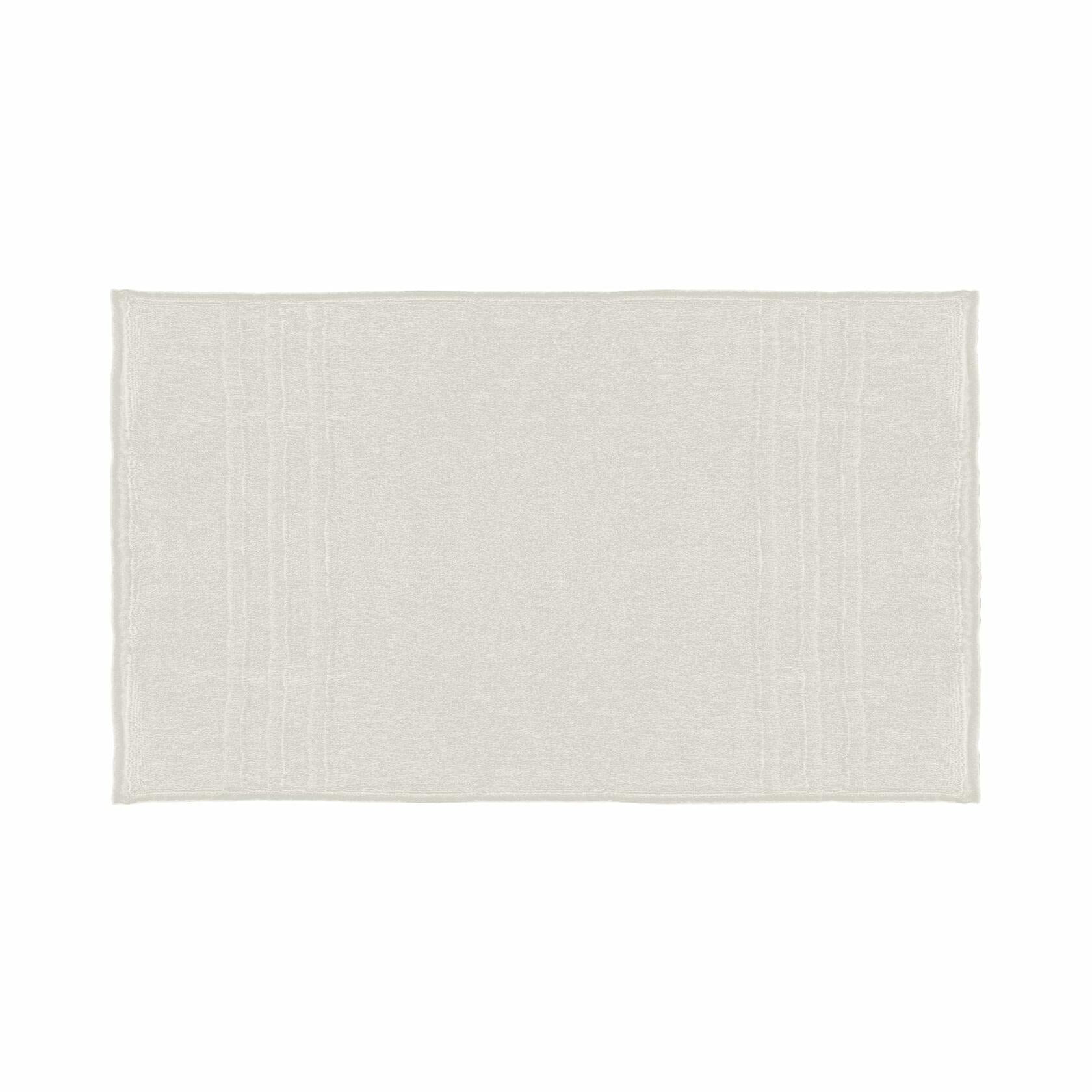Mosobam Luxury Turkish Bath Mat 20x34 White 1000 GSM Bamboo Viscose Cotton