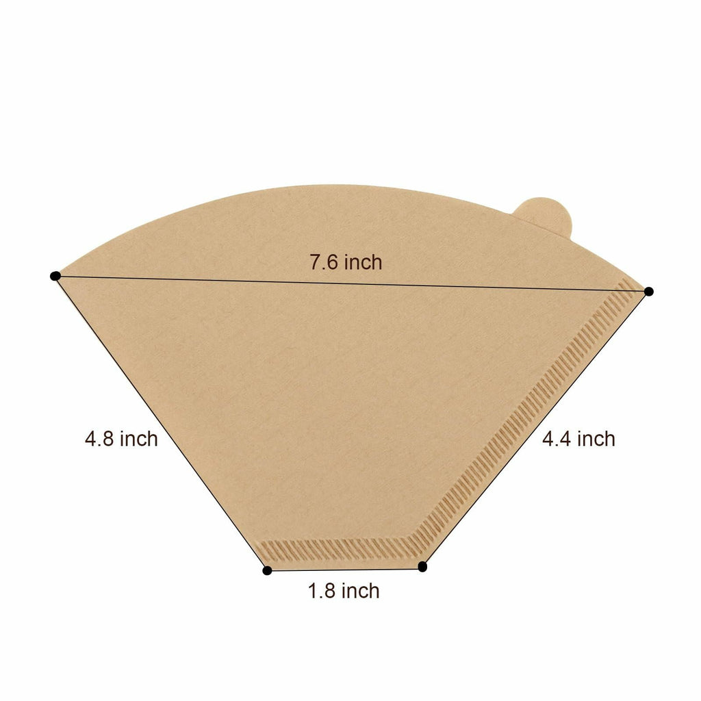 BRIKINTE Disposable Coffee Filters for Ninja DualBrew #4 Cone 200 Pcs