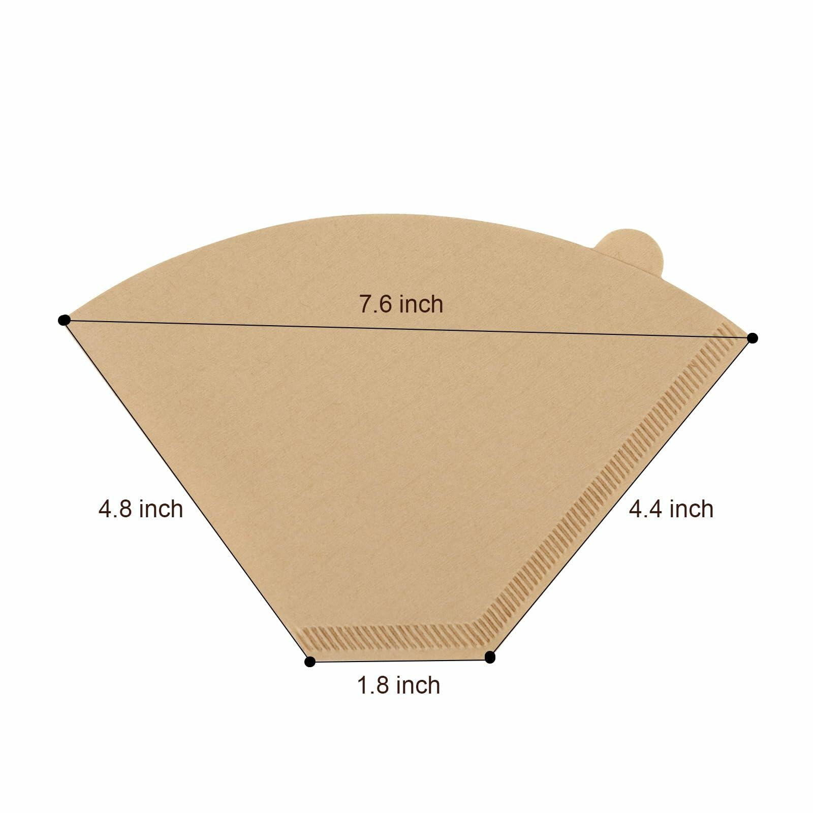 BRIKINTE Disposable Coffee Filters for Ninja DualBrew #4 Cone 200 Pcs