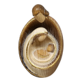 Modern Style Holy Family Carved Nativity - Ash Wood - 4.5 Inch