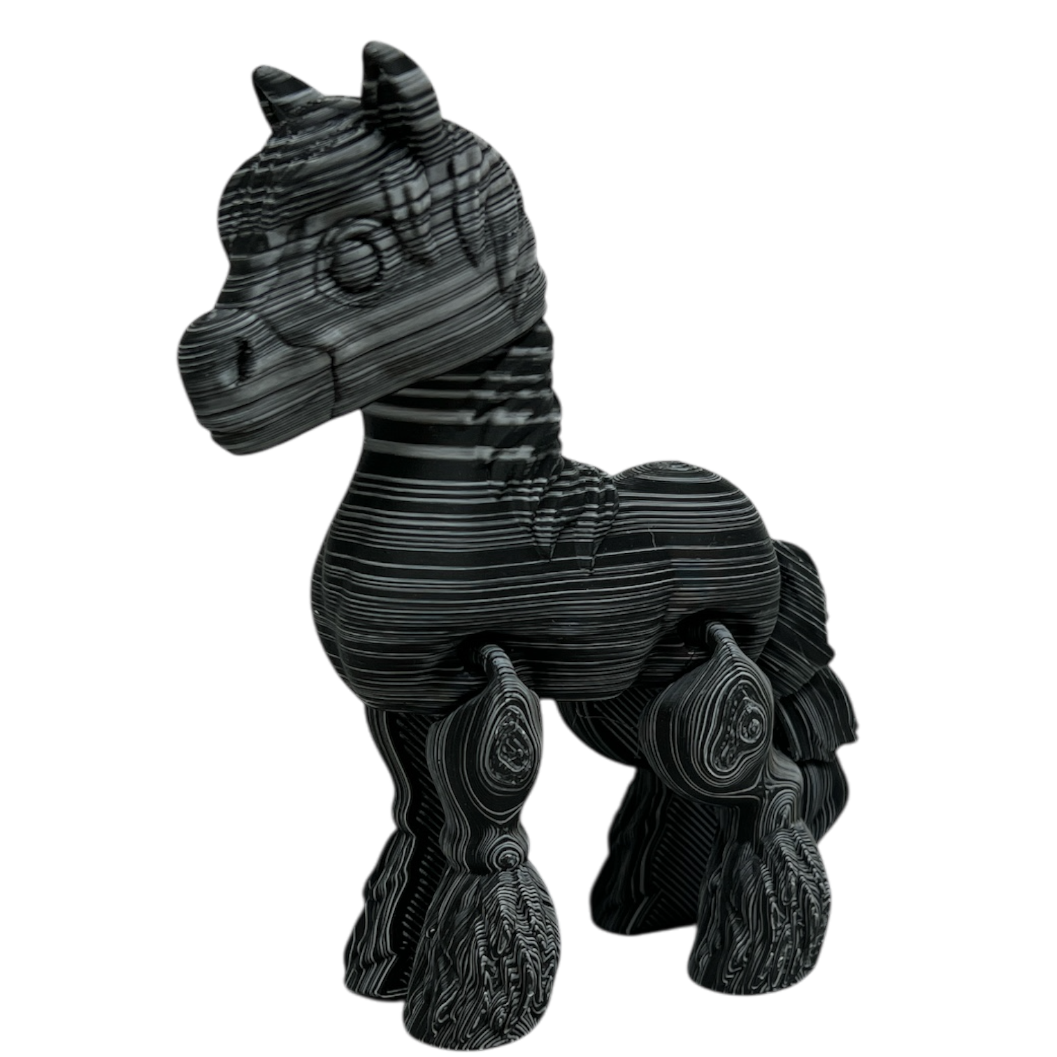 Clyde the Clydesdale  - Black and White Color