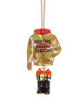 Camo Hunting Hoodie w/Boots Ornament - Hunting Is My Favorite Season