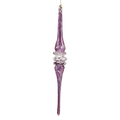 Lavender Twirl Glass Ornament