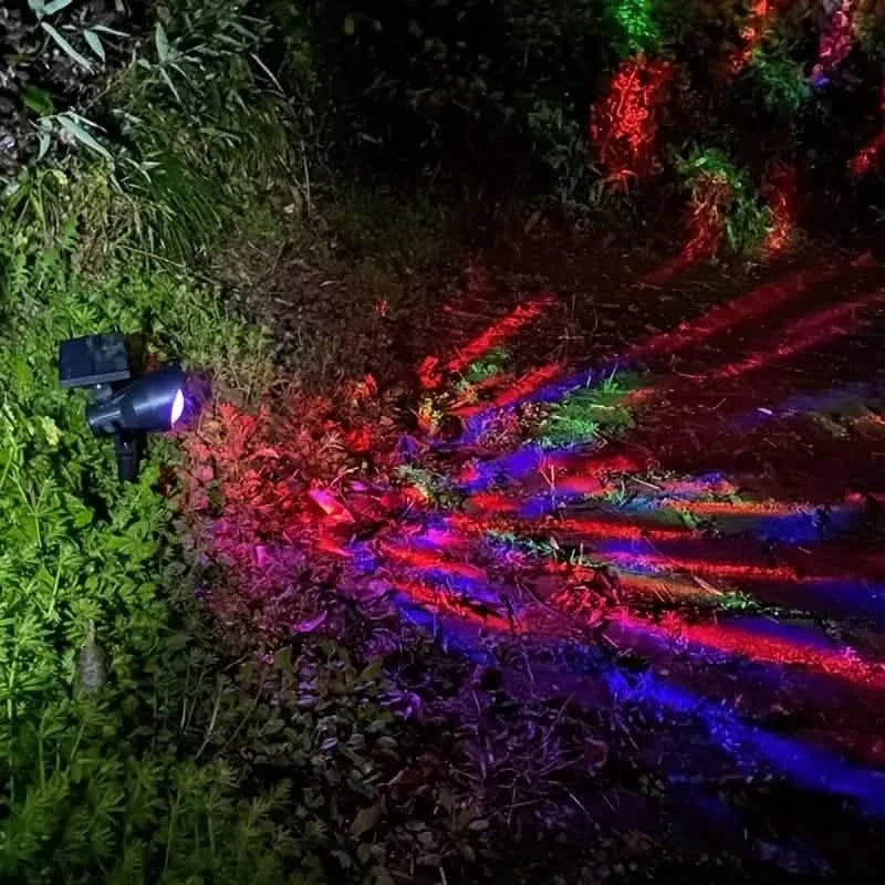 Outdoor Solar Rotating Color Projection Lamp