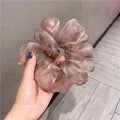 Oversized Scrunchies Organza Hair Ties Elastic Hair Band Women Girs Ponytail Holder Fashion Hair Ropes Ponytail Holder Hair Tie Ponytail Holder Accessories for Women Girls