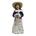 Woman with Flower Basket Caroler
