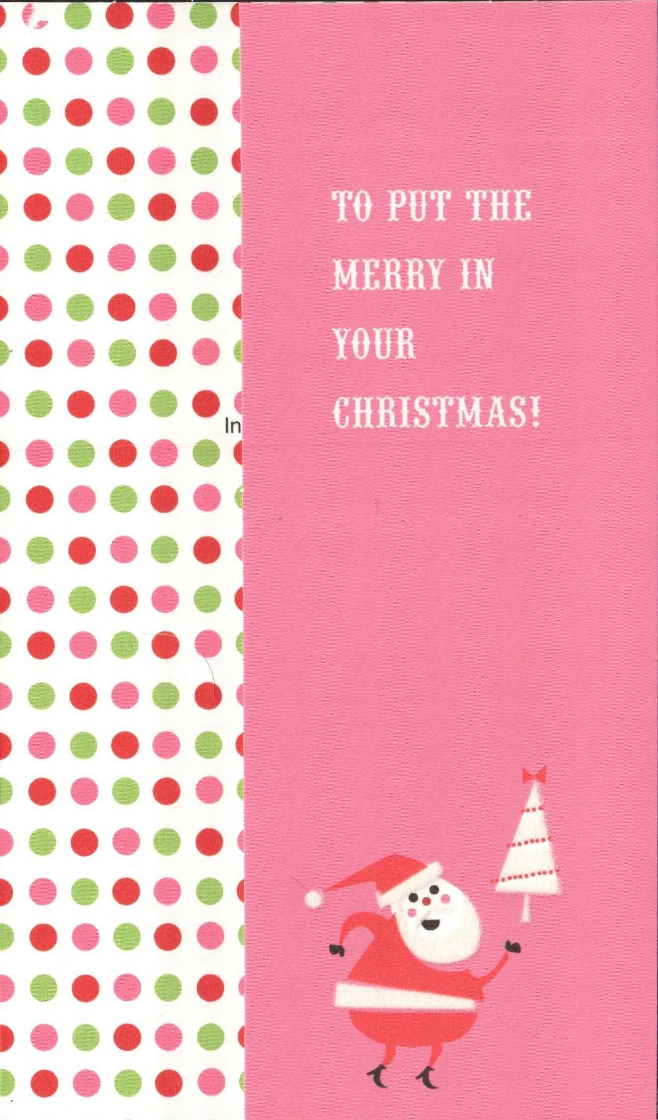 A Little Something Christmas Card