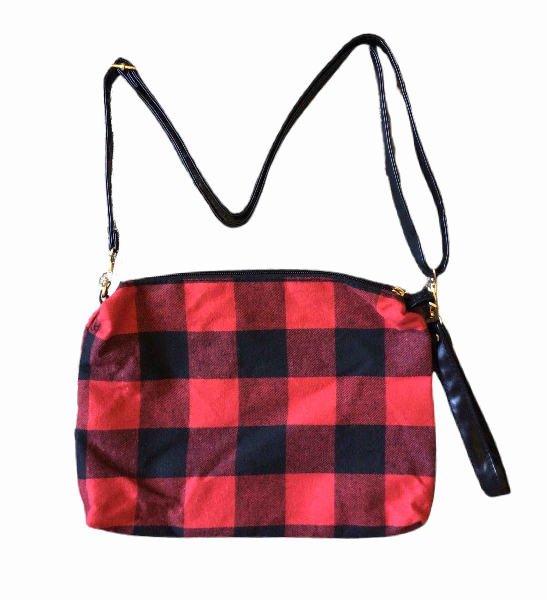 Patterned Crossbody Wristlet Purses