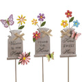 Metal Jar Garden Pick -