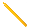 Rustic Taper Dinner Candle - 12 Inch Sun Yellow