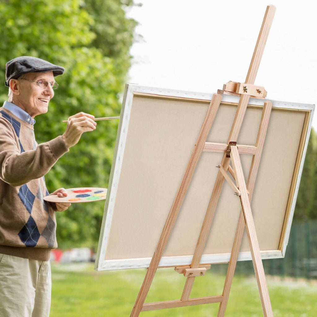 Painting Easel Stand Wooden Inclinable A Frame Tripod