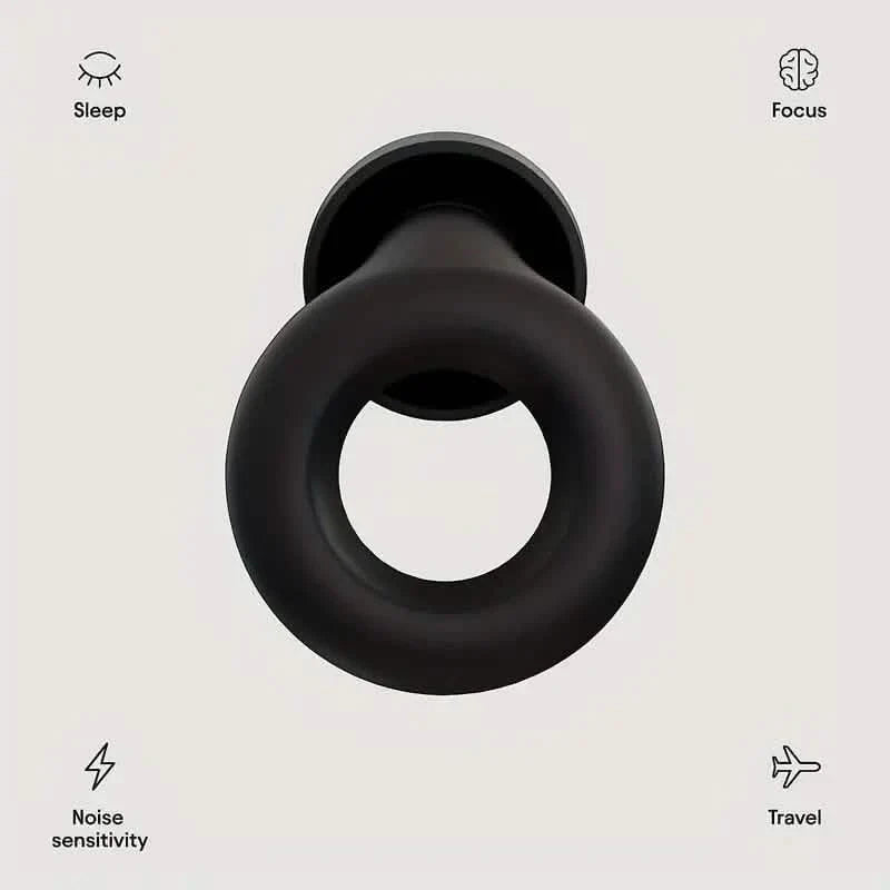 Pair of Super Soft, Reusable Silicone Ear Plugs