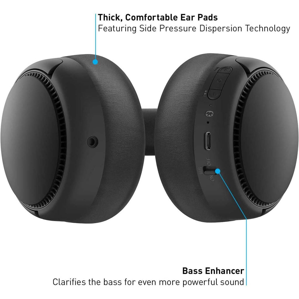 Panasonic RB-M300B Deep Bass Wireless Bluetooth Immersive Headphones