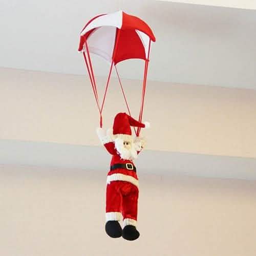 Parachute Snowman Santa Claus Ornament