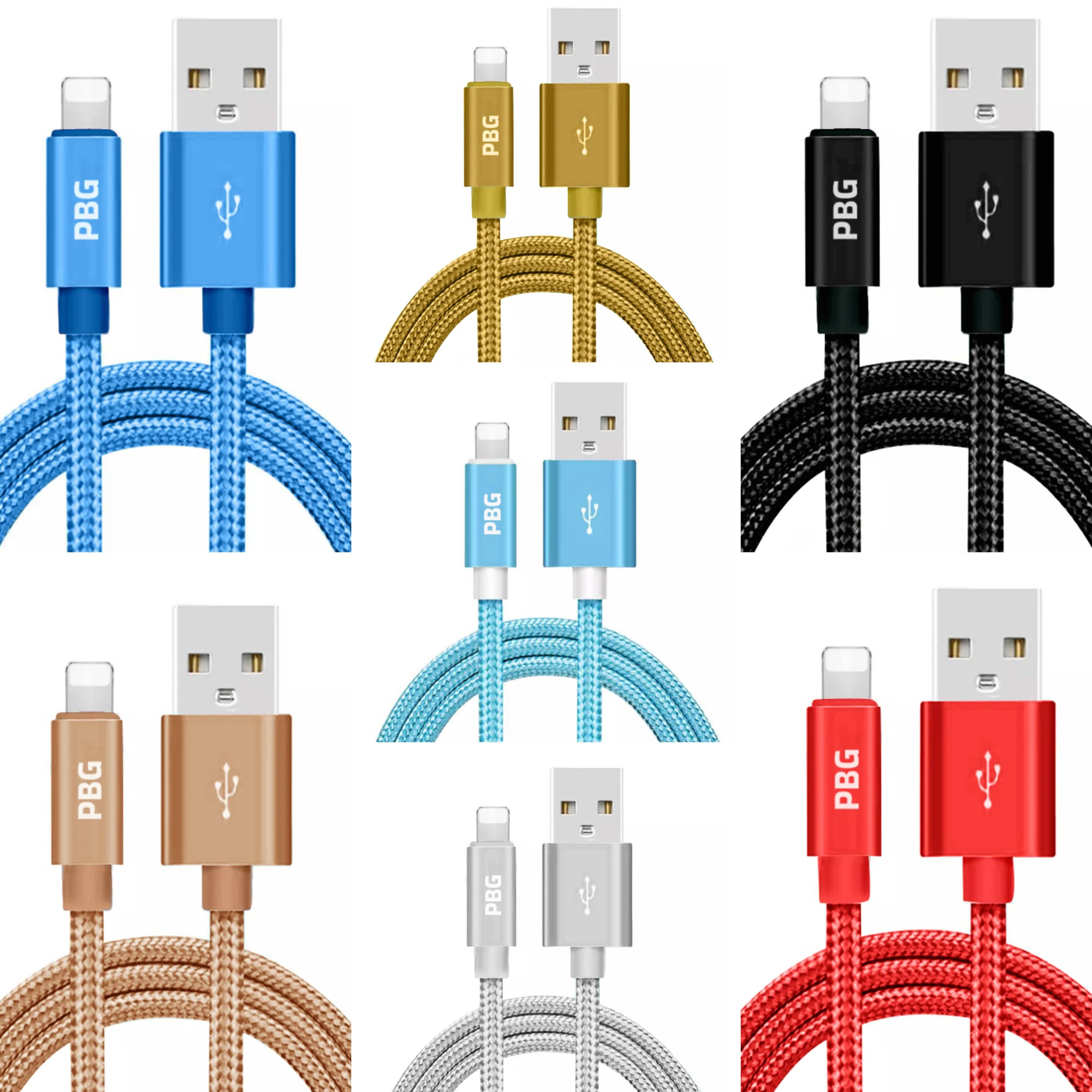 PBG XL 10Ft. Lightning Cable's Nylon Woven Protection