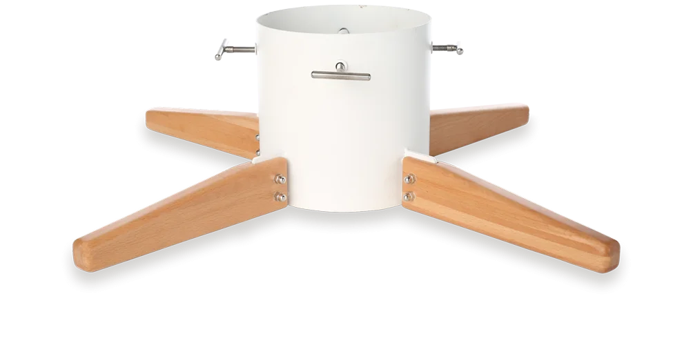 Timber Christmas Tree Stand - Medium - White