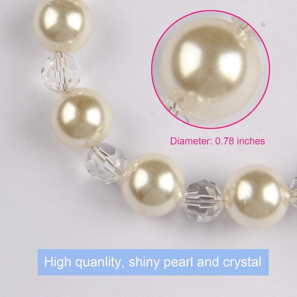 Pearl Curtain Tieback Bling Pearl Bandage Accessories Curtains Holder Buckle Tie Rope Home Decorative Curtain Tieback Decorative Drapery Holdbacks Rope Holder For Home Office 53cm