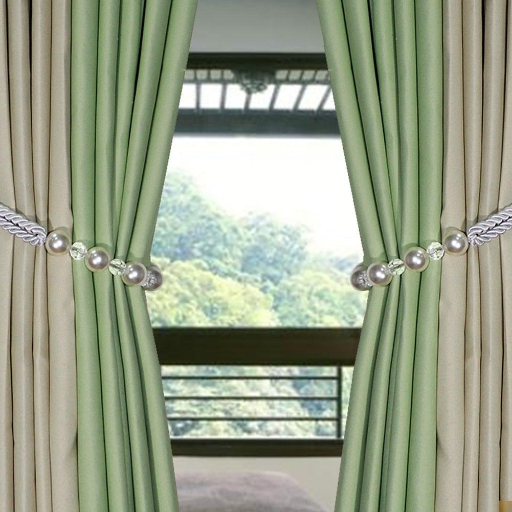 Pearl Curtain Tieback Bling Pearl Bandage Accessories Curtains Holder Buckle Tie Rope Home Decorative Curtain Tieback Decorative Drapery Holdbacks Rope Holder For Home Office 53cm
