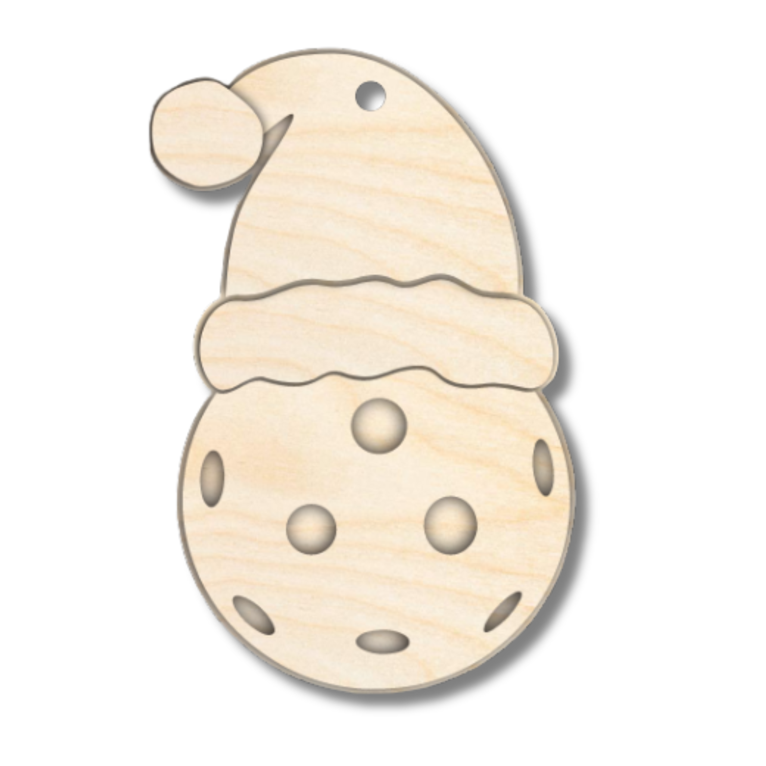 Unfinished Wood Layered Sports Christmas Ornaments | 10 Options | 5 Piece | 5" - 6" Tall | 1/8" Wood | Wood Craft DIY