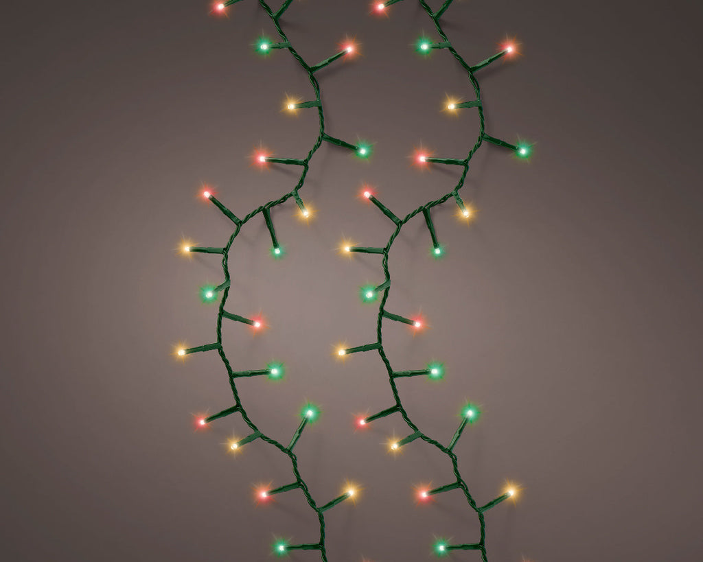 LED Twinkle Stringlight - 500 Lights - Multicolor - Green Wire
