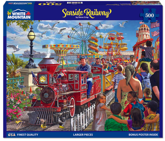 Seaside Railway  Puzzle - 500 Piece