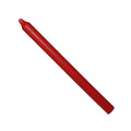 Rustic Taper Dinner Candle - 12 Inch Red