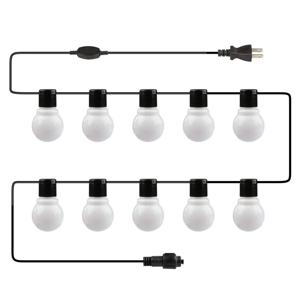 Plug-in Globe String Light Warm White Fairy Light Bulbs